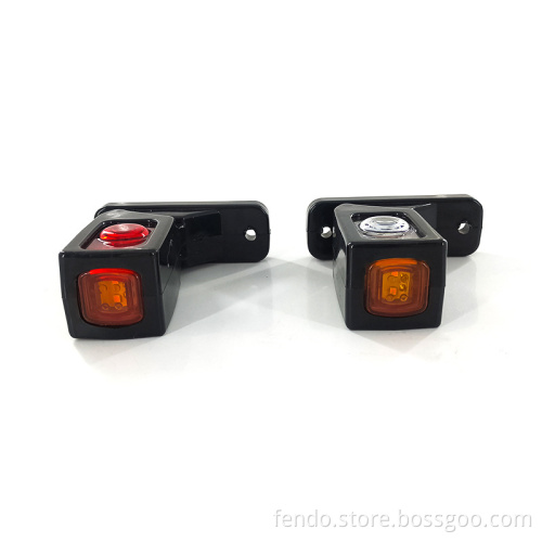 12-24V 6LED Truck LED Waist Lamp - Goose-Neck Three Face Light